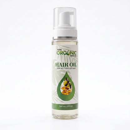 Pure Organic Hair Oil— Reduces Hair Fall for All Hair Types